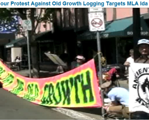 AFA gift giving rally at BC Liberal MLA Ida Chong's office in Oak Bay