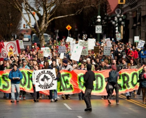Rally for Ancient Forests and BC Jobs at the Victoria Legislature March 16