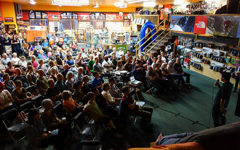 AFA supporters listening carefully to presentations from AFA's Ken Wu